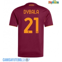 Camisa de time de futebol AS Roma Paulo Dybala #21 Replicas 1º Equipamento 2025-26 Manga Curta